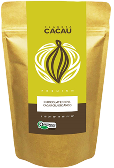 Chocolate 100% Cacau Cru, Orgânico e Gourmet 250g